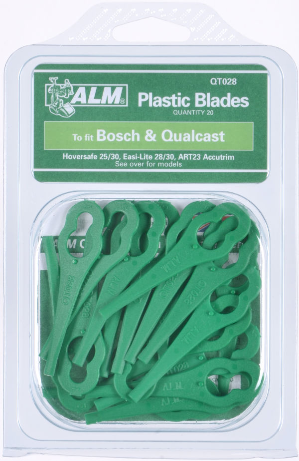 Plastic Blades for Bosch, FloraBest, Qualcast, Sovereign mowers - Click Image to Close